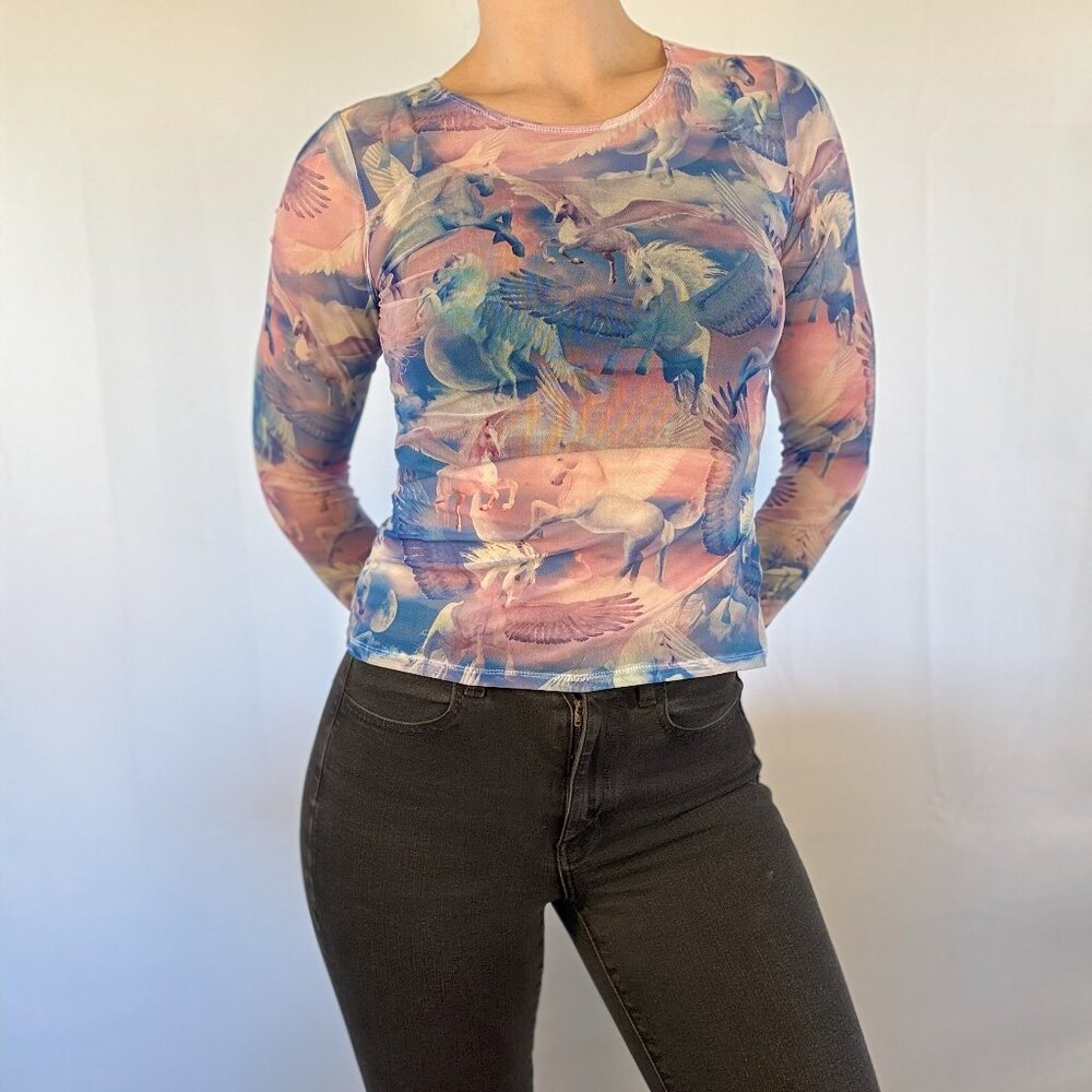 Blackmilk Sheer Unicorn Top